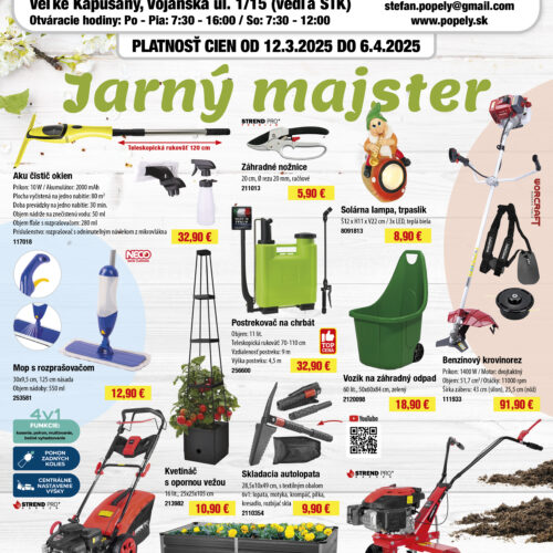 Akcia - JARNÝ MAJSTER 2025