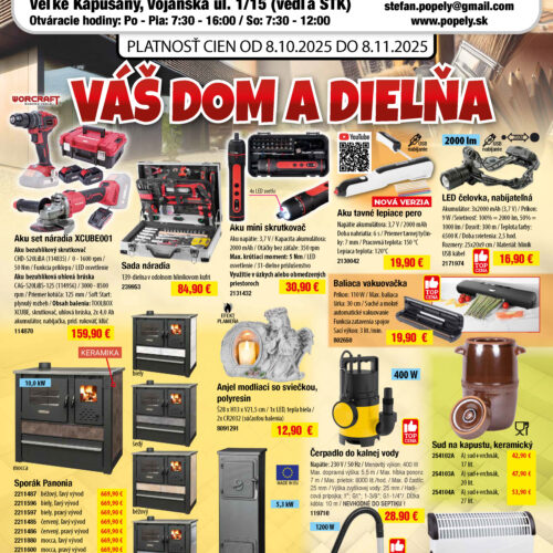 Akcia - Váš dom a dielňa 2025