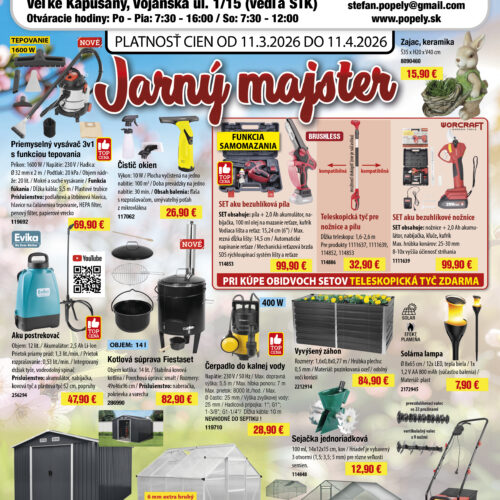 Akcia - JARNÝ MAJSTER 2026 /súťaž/